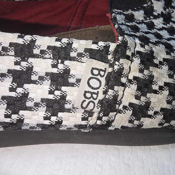 BOBS from Skechers Black and White Houndstooth Loafers - Picture 9 of 9